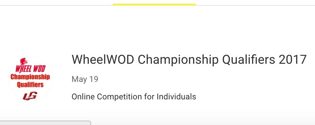 WheelWOD Regional Workouts - WHEEL WOD Adaptive Competition & Programming